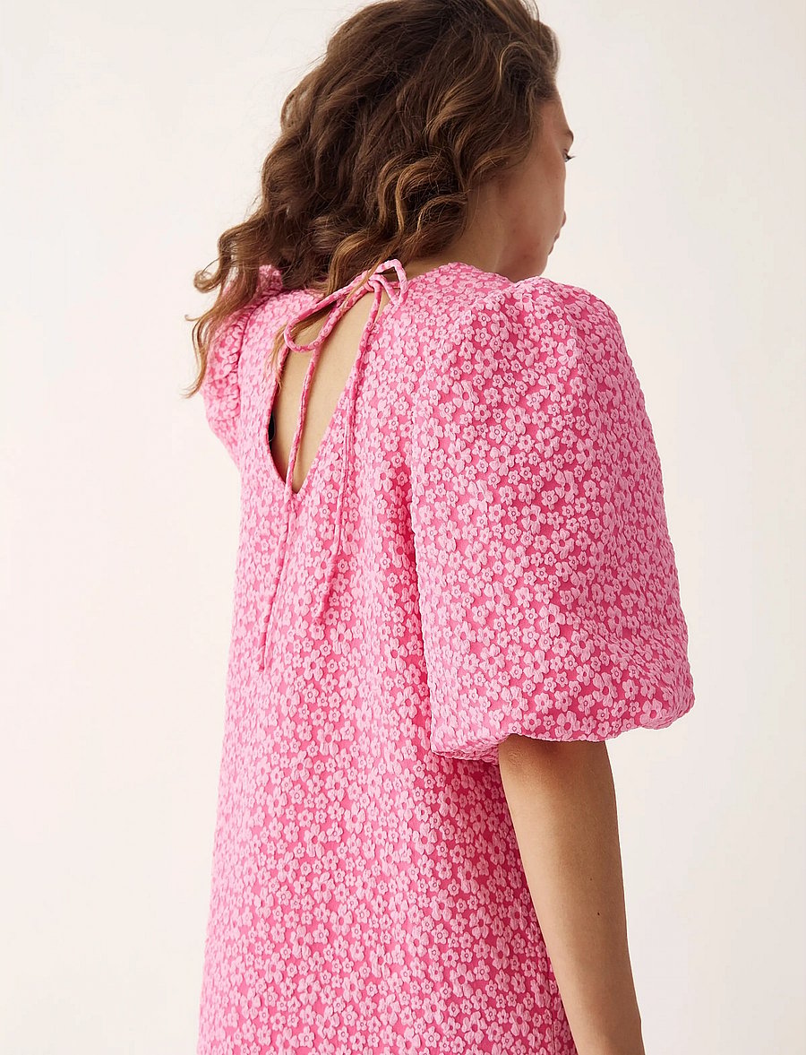 Noella - Reno Pastis Long Dress - konfirmation - bright pink - 2