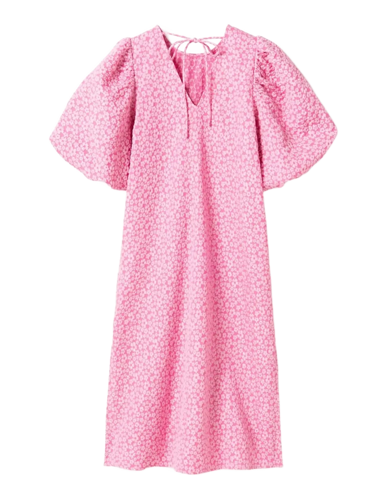 Noella - Reno Pastis Long Dress - konfirmation - bright pink - 1