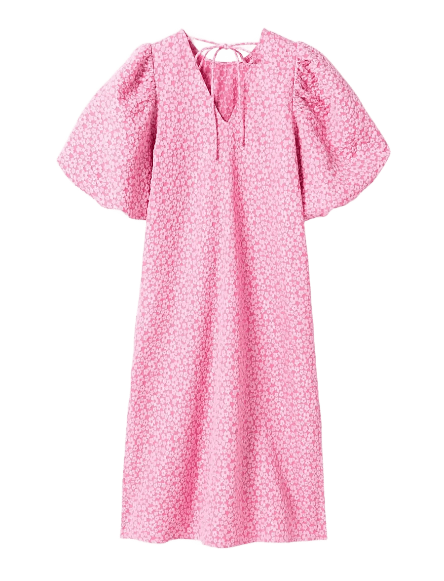 Noella - Reno Pastis Long Dress - konfirmation - bright pink - 1
