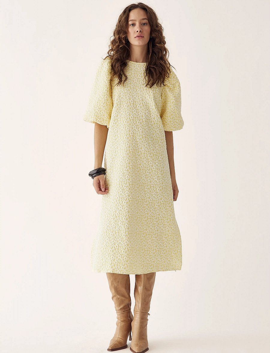 Noella - Reno Pastis Long Dress - konfirmation - buttercup yellow - 0