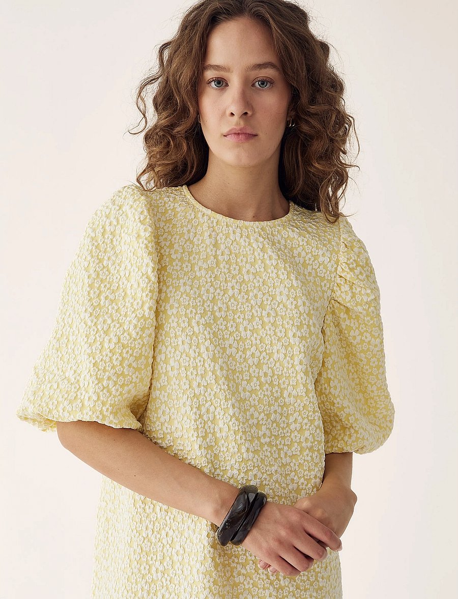 Noella - Reno Pastis Long Dress - konfirmation - buttercup yellow - 4