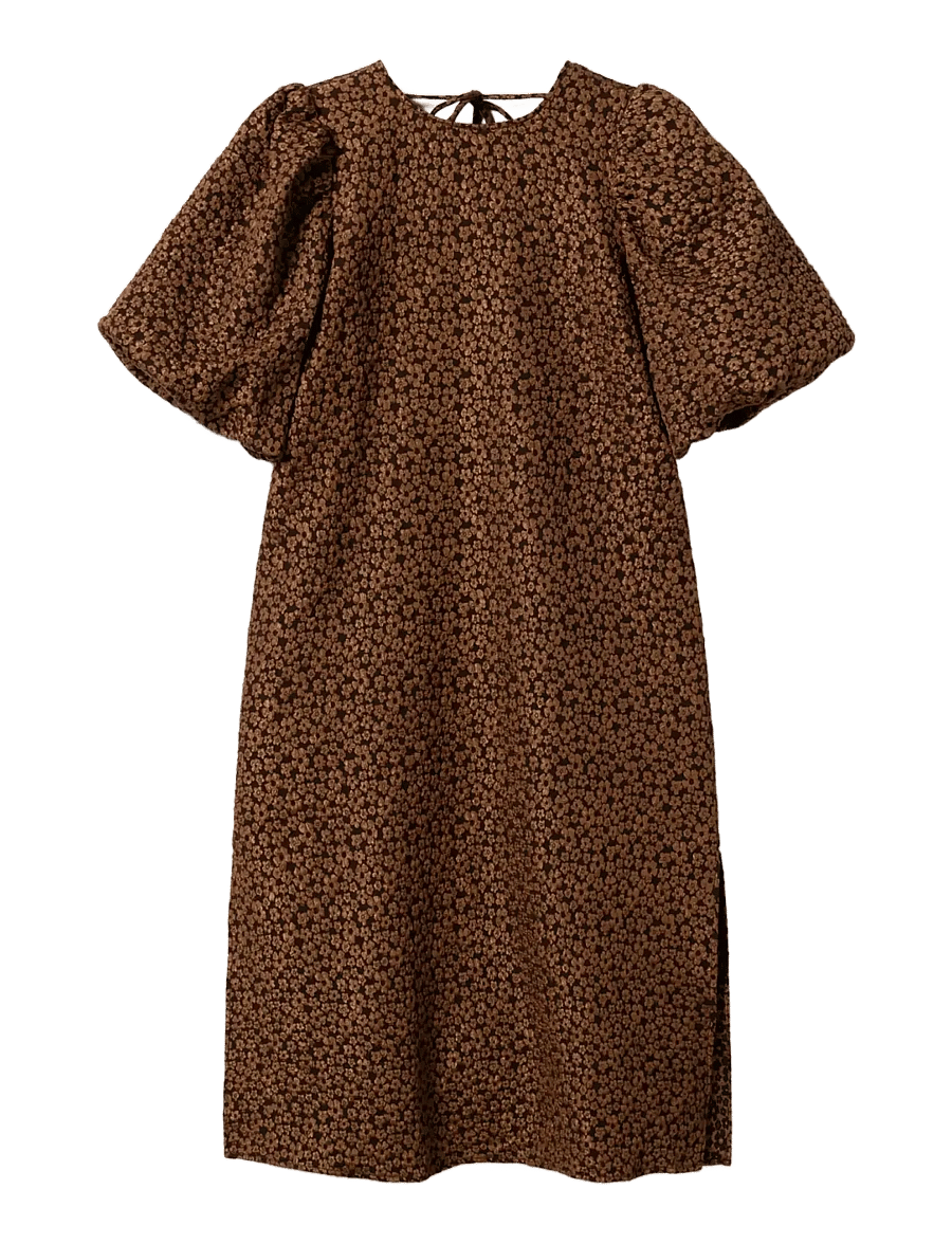 Noella - Reno Pastis Long Dress - konfirmation - chocolate - 1