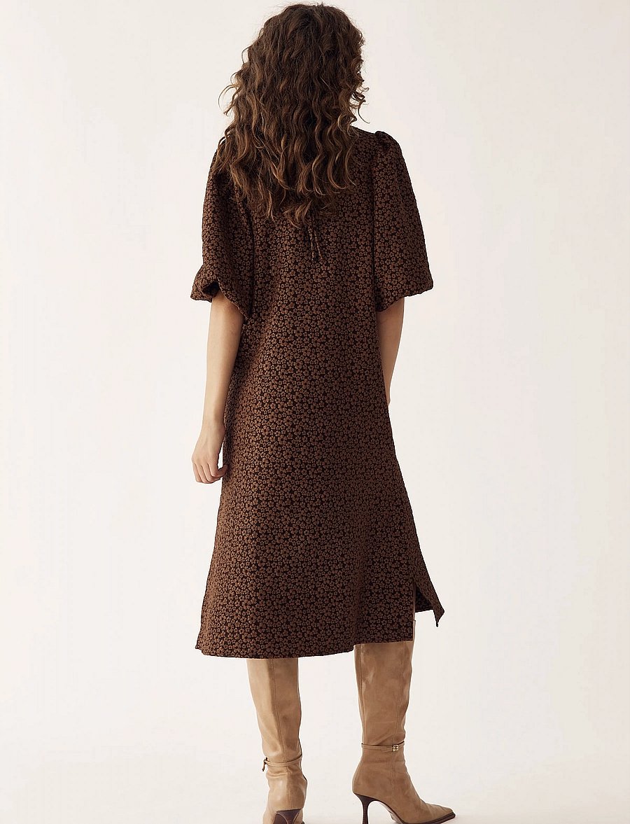 Noella - Reno Pastis Long Dress - konfirmation - chocolate - 3