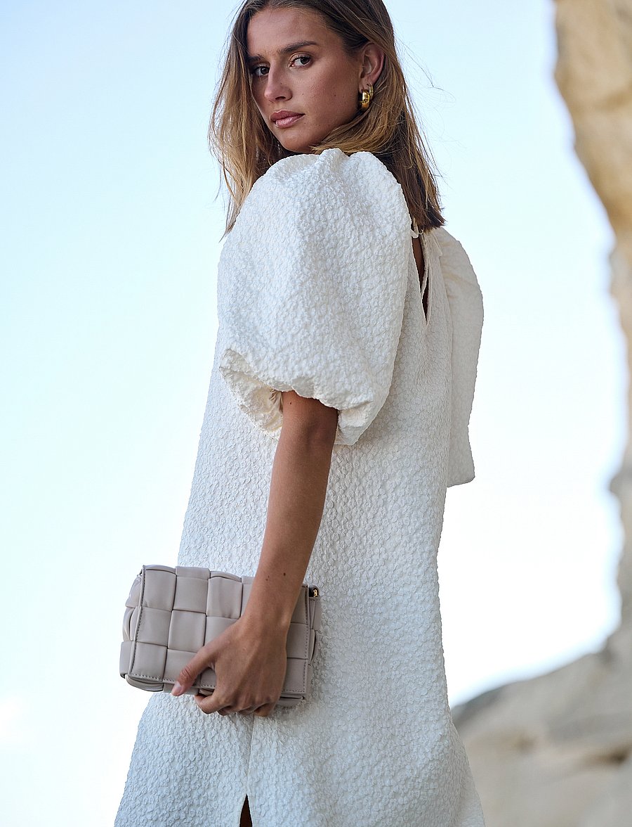 Noella - Reno Pastis Long Dress - konfirmationstøj - cream - 4