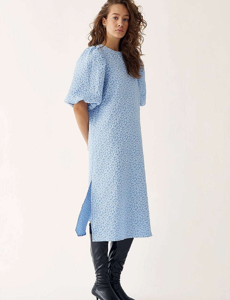 Noella - Reno Pastis Long Dress - summer dresses - light blue - 0