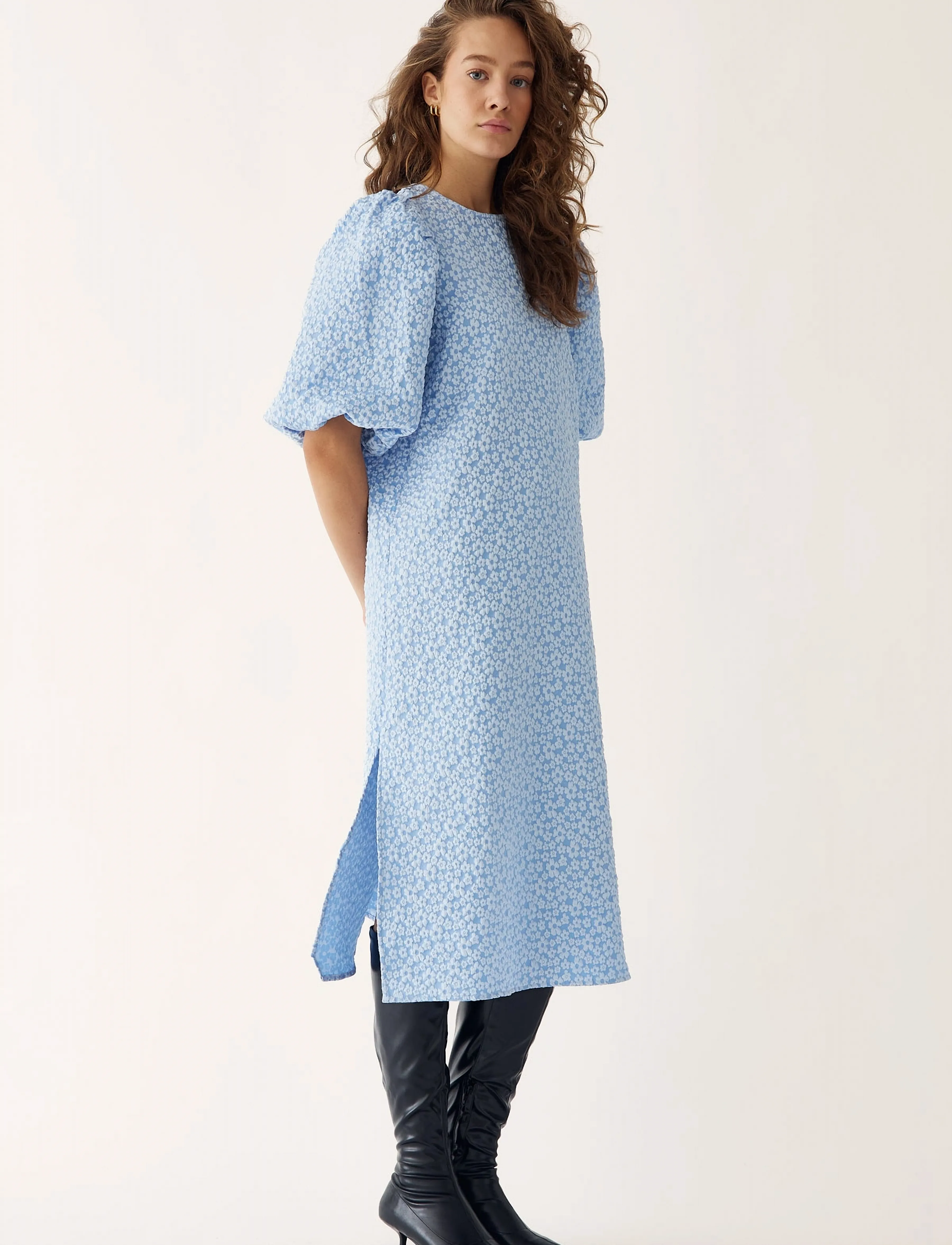 Noella Reno Pastis Long Dress - Kleider - LIGHT BLUE / blue