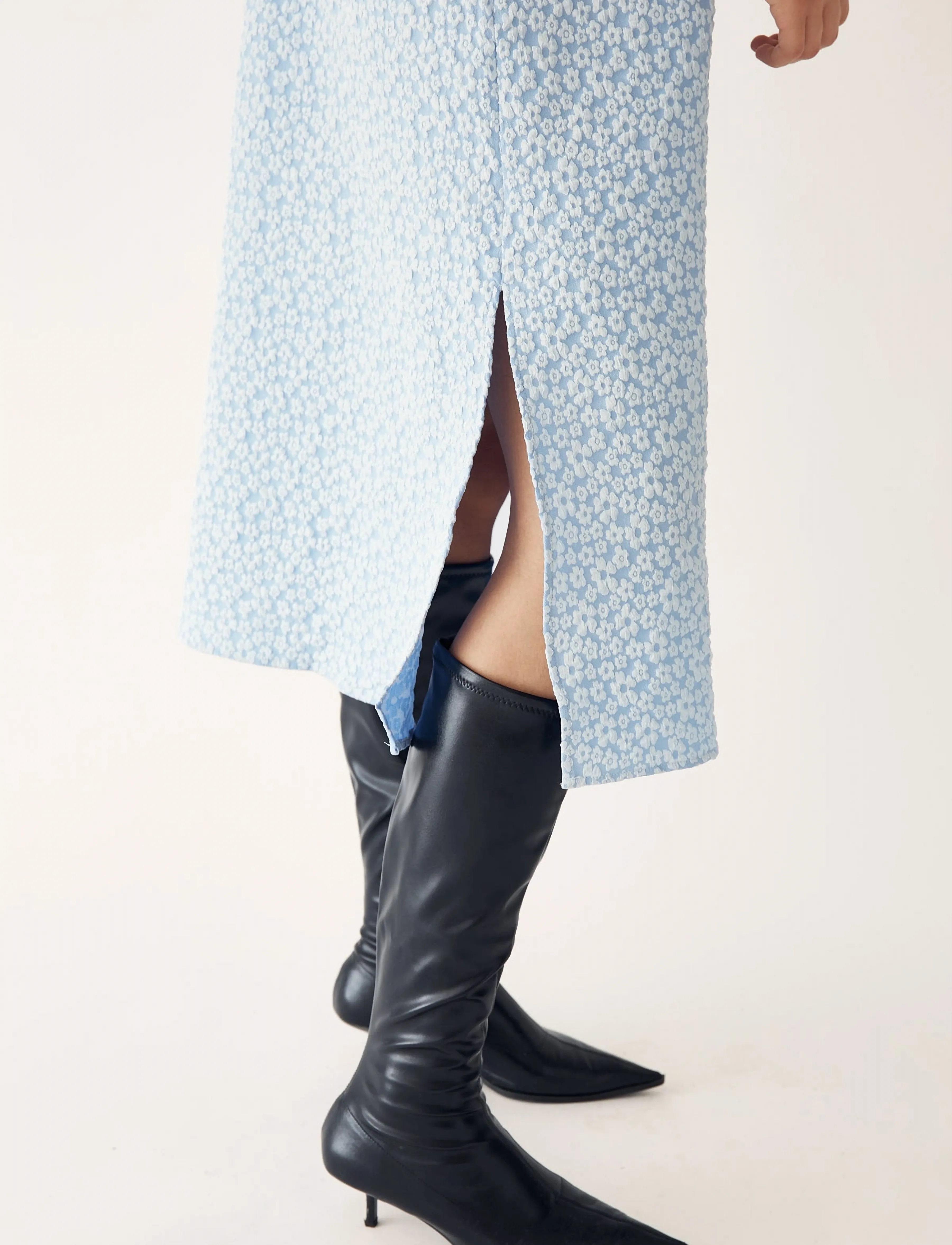 Noella - Reno Pastis Long Dress - konfirmatsioon - light blue - 3