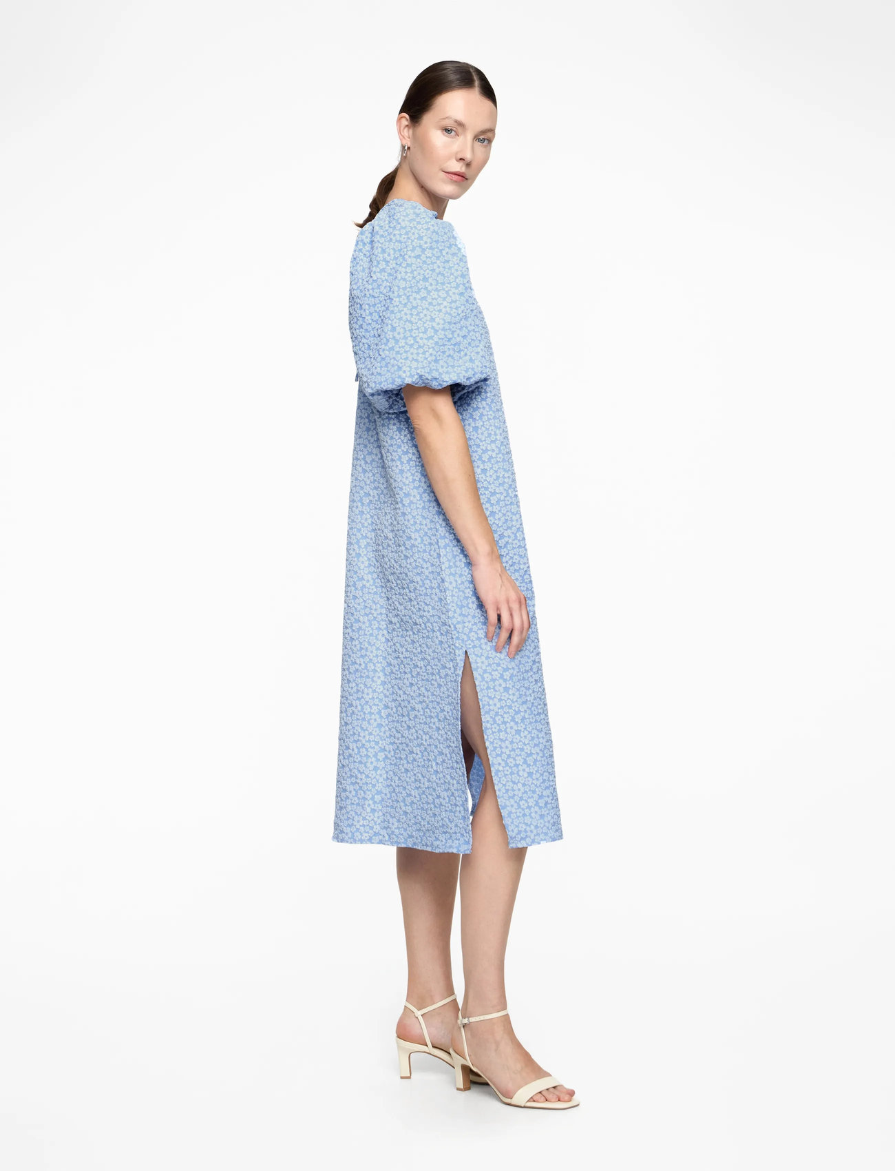 Noella - Reno Pastis Long Dress - summer dresses - light blue - 3