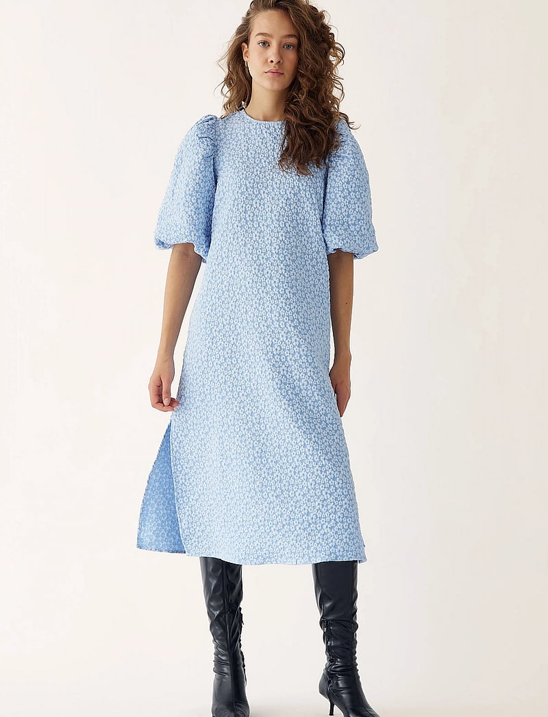 Noella - Reno Pastis Long Dress - summer dresses - light blue - 5