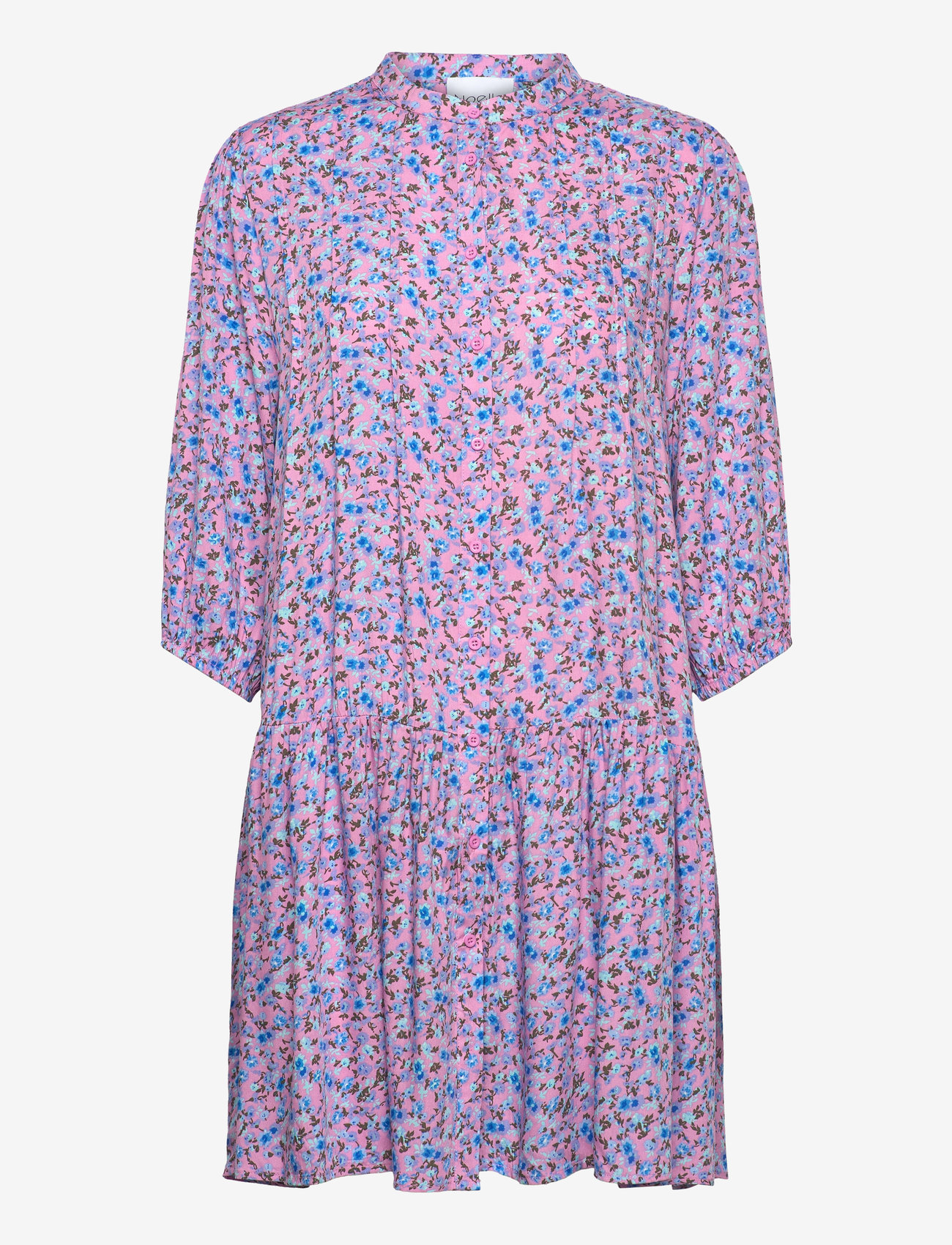Noella - Imogen Dress - kurze kleider - pink/blue flower - 0
