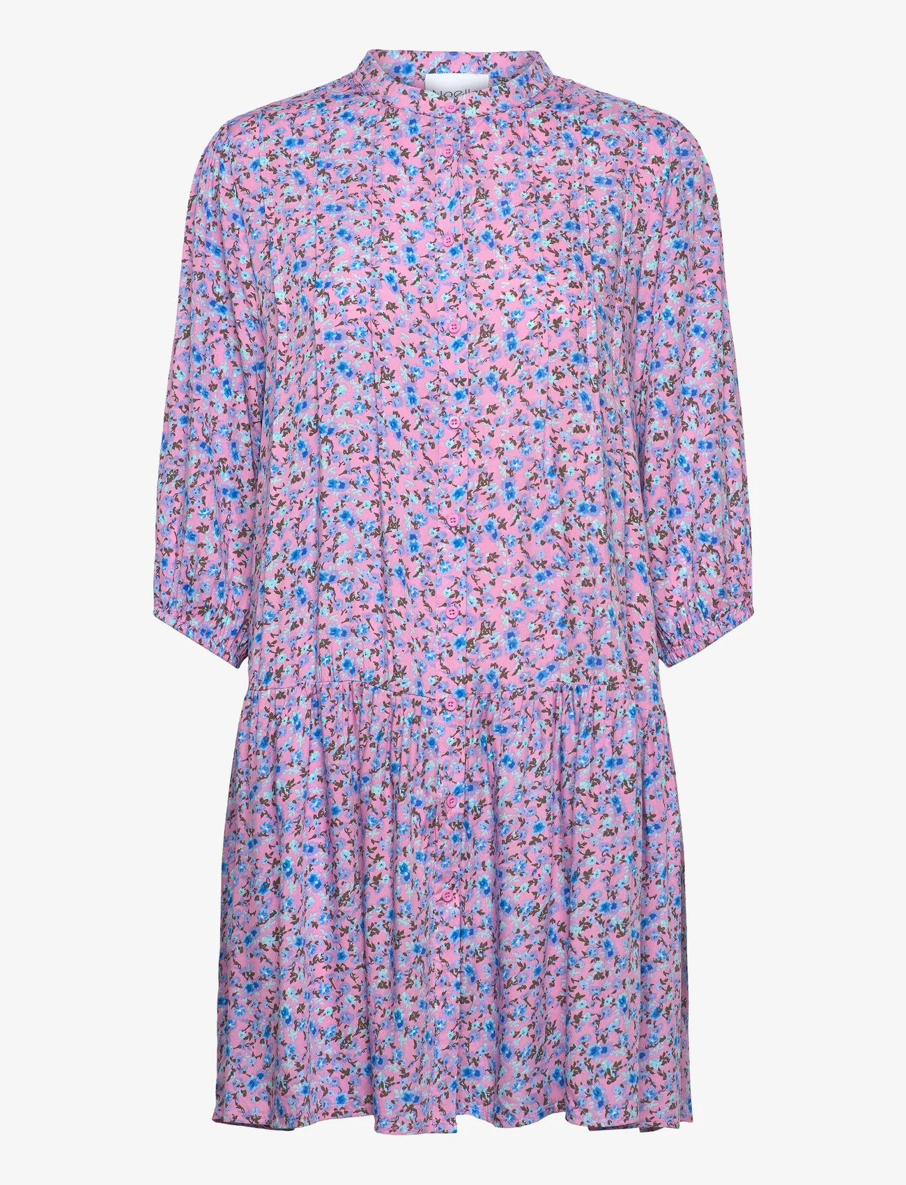 Noella - Imogen Dress - kurze kleider - pink/blue flower - 0
