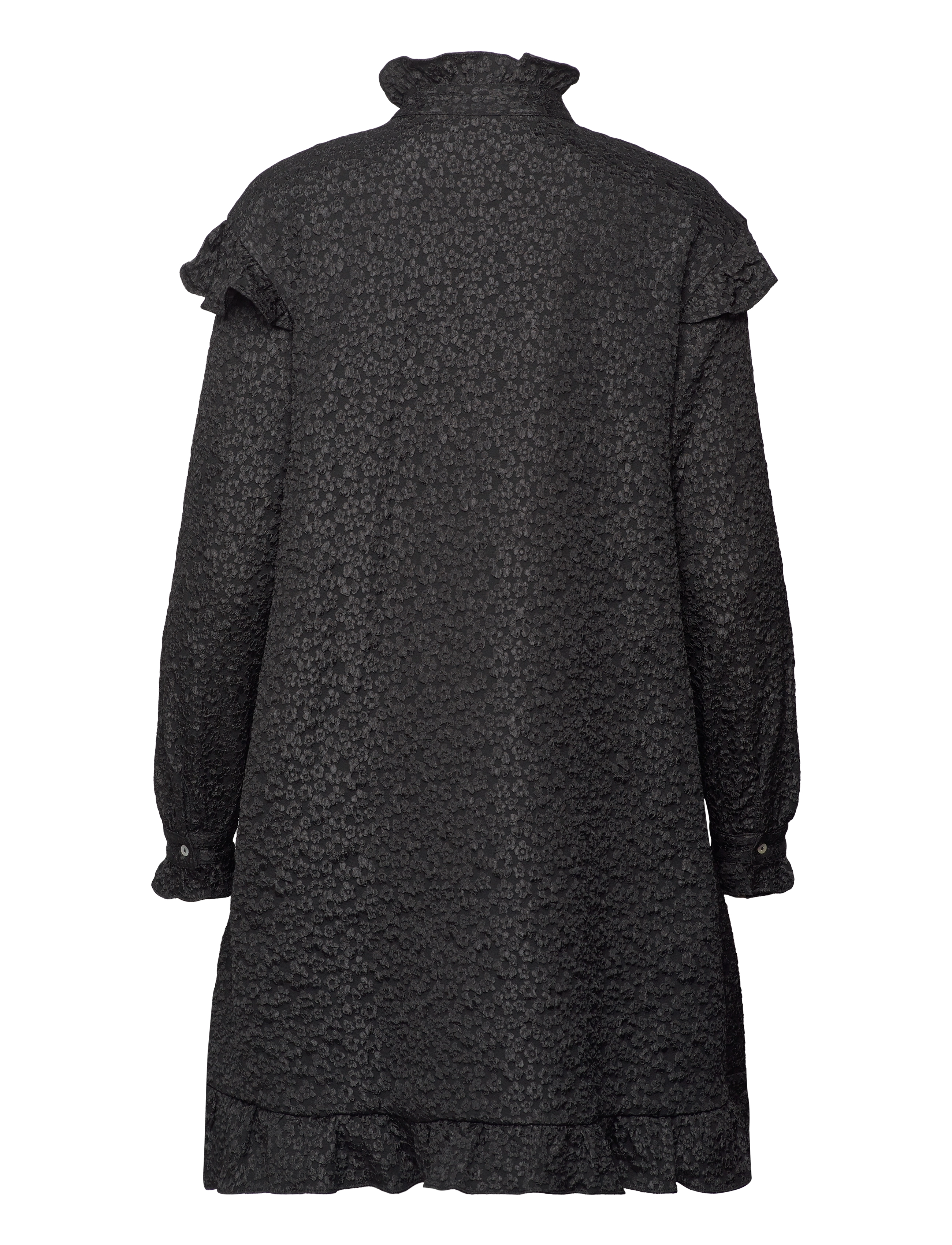 Noella - Reno Ruby Ruffle Dress - robes chemises - black - 1
