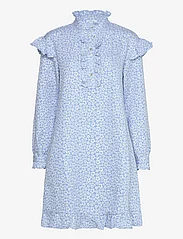 Noella - Reno Ruby Ruffle Dress - skjortekjoler - light blue - 0