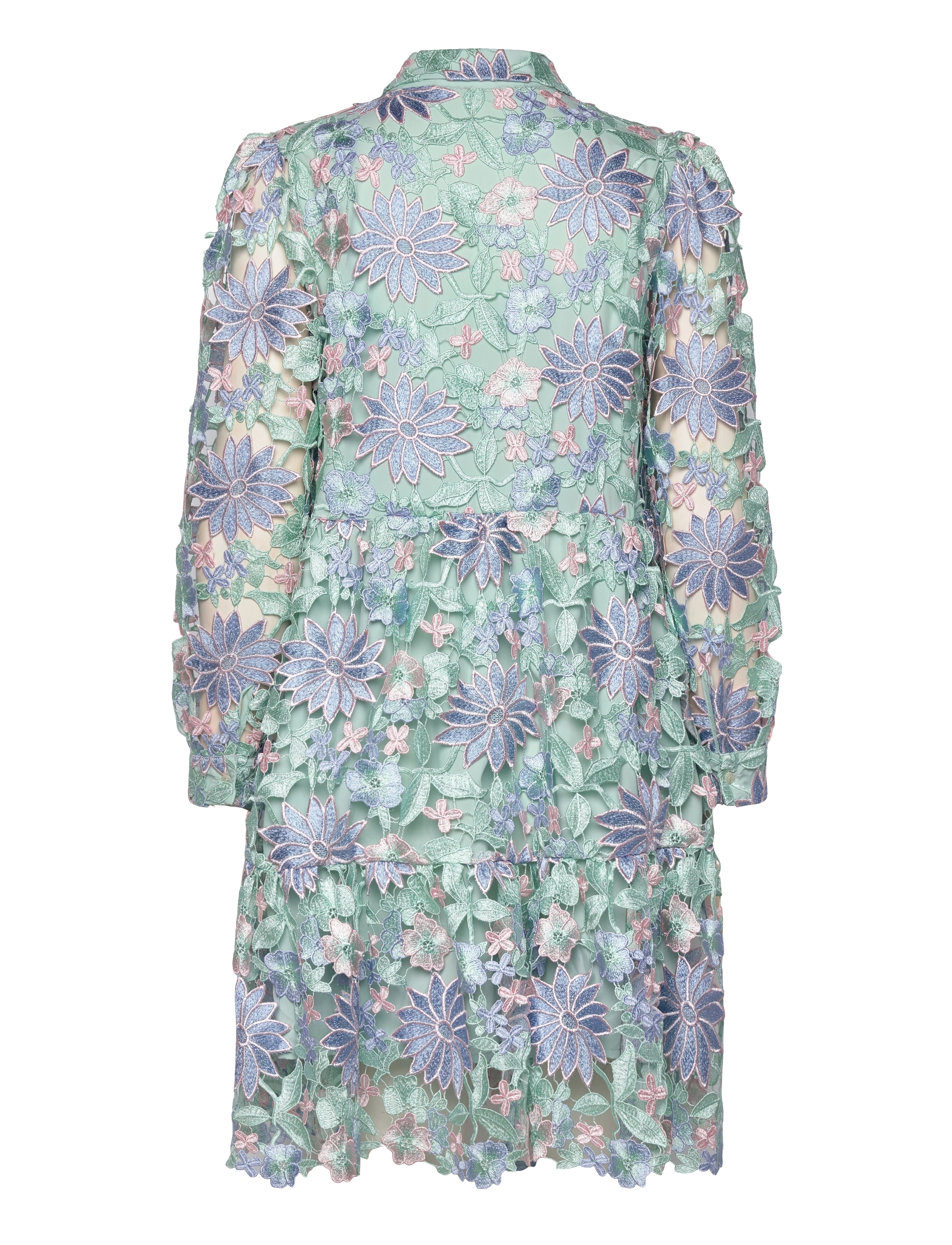 Noella - Star LS Dress - blue mix - 2