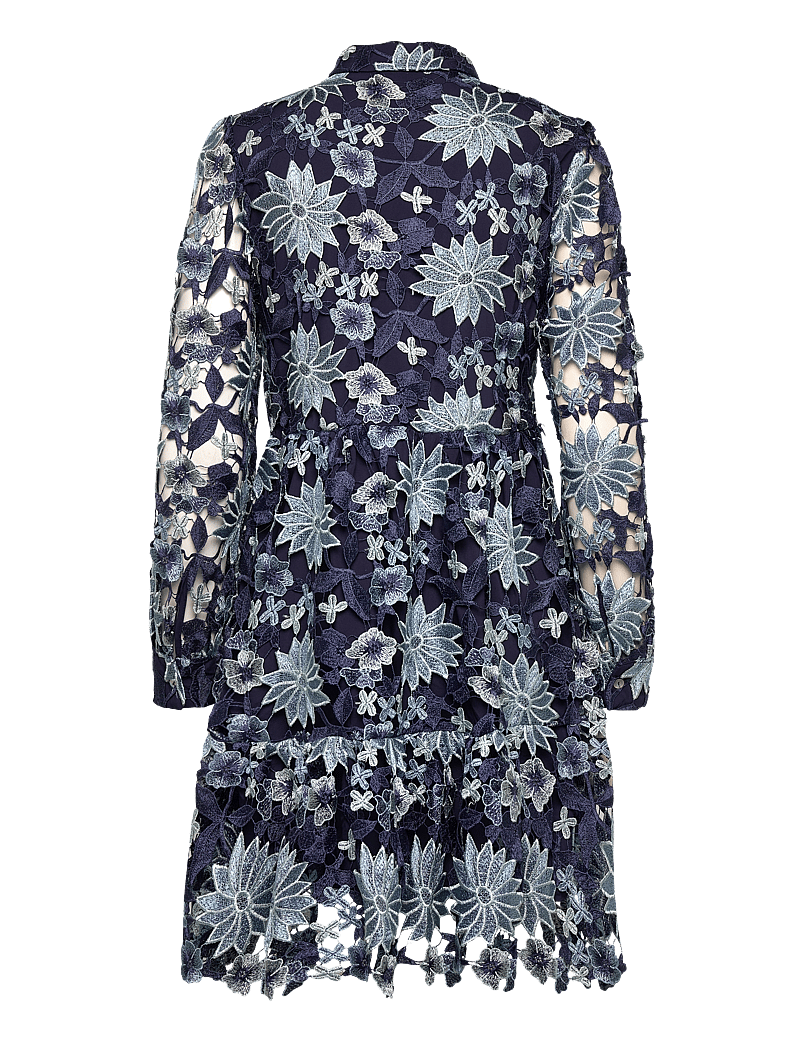 Noella - Star LS Dress - hemdkleider - dark blue mix - 1