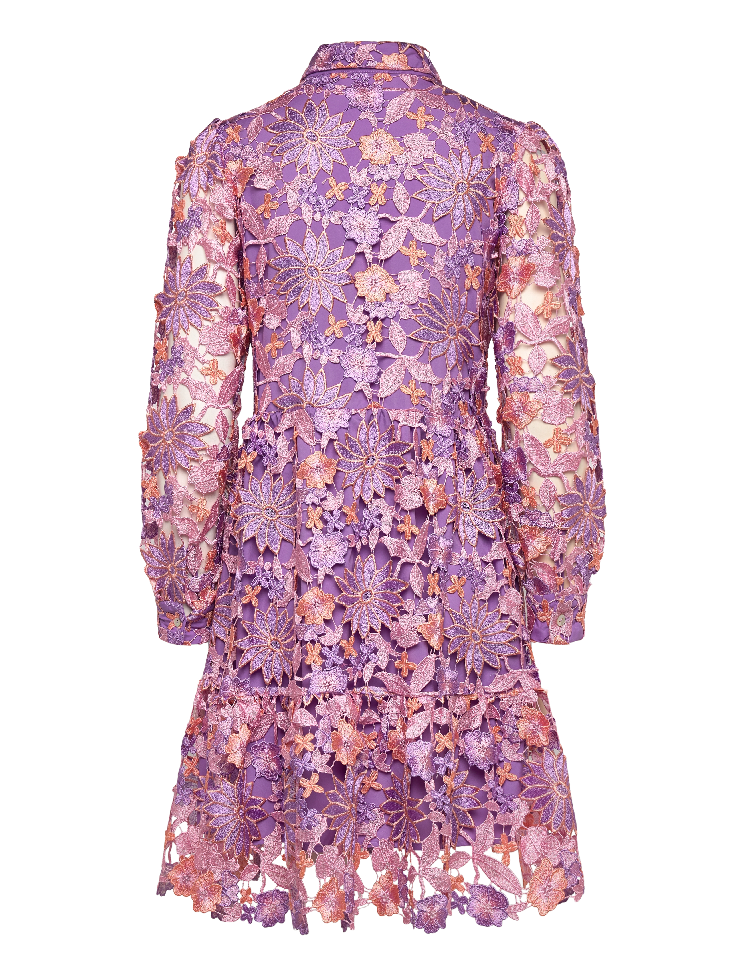 Noella - Star LS Dress - shirt dresses - lilac mix - 2