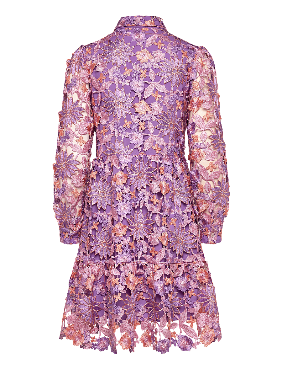 Noella - Star LS Dress - skjortekjoler - lilac mix - 2