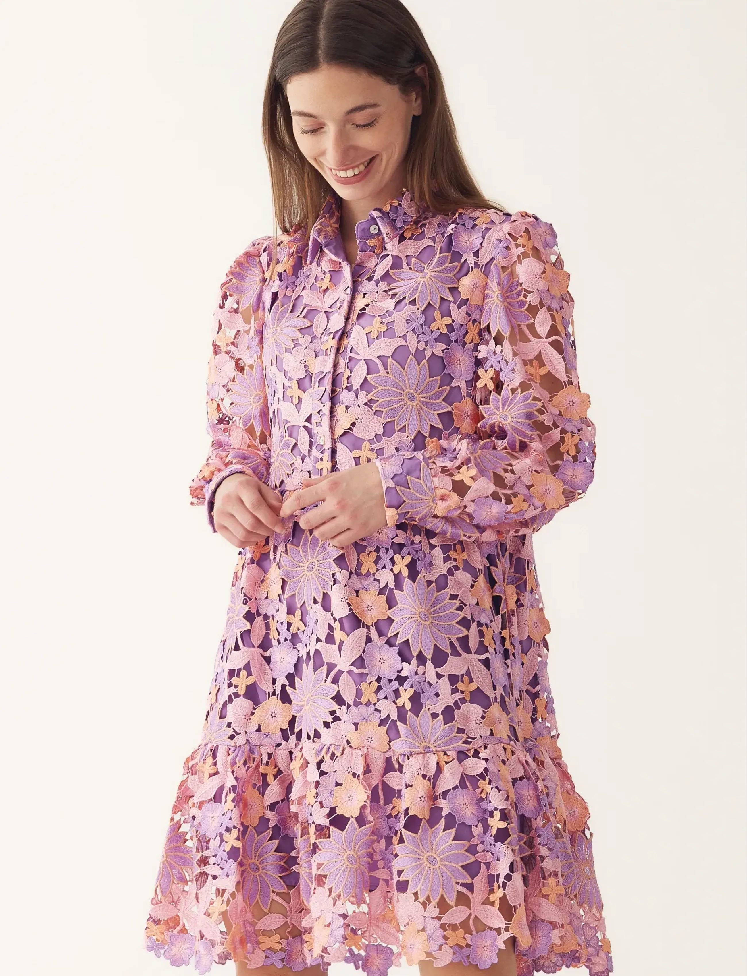 Noella Star LS Dress - Kampagne - LILAC MIX / purple