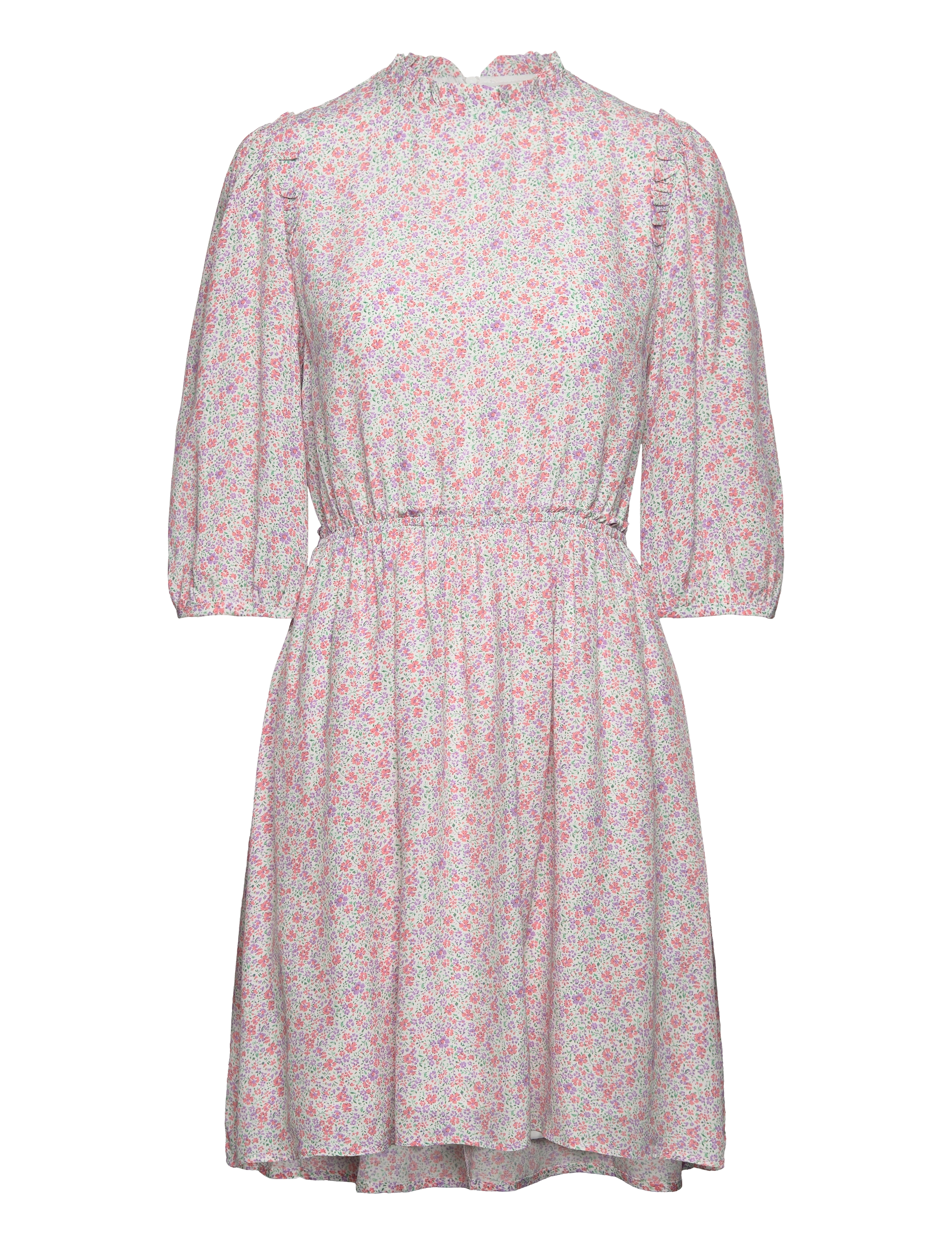 Noella Rika Maxima Dress - Kjoler - CREAM/ROSE MINI FLOWER / pink/rose