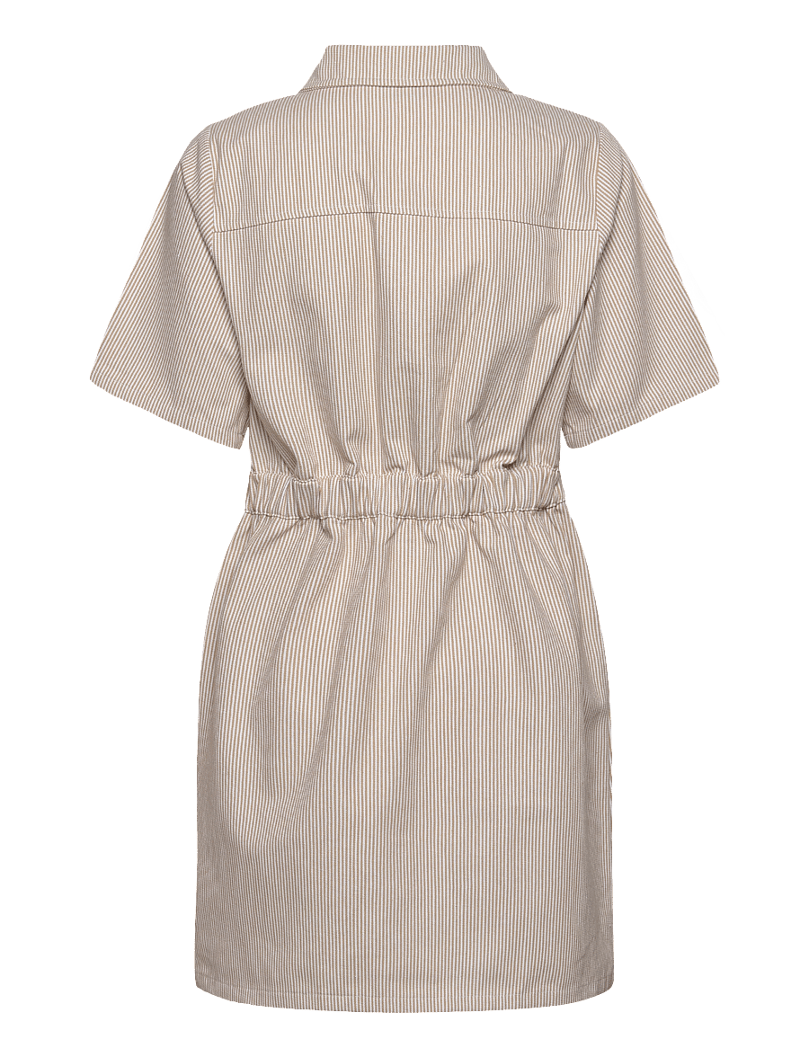 Noella - Benita Dress - hemdkleider - beige/white - 1