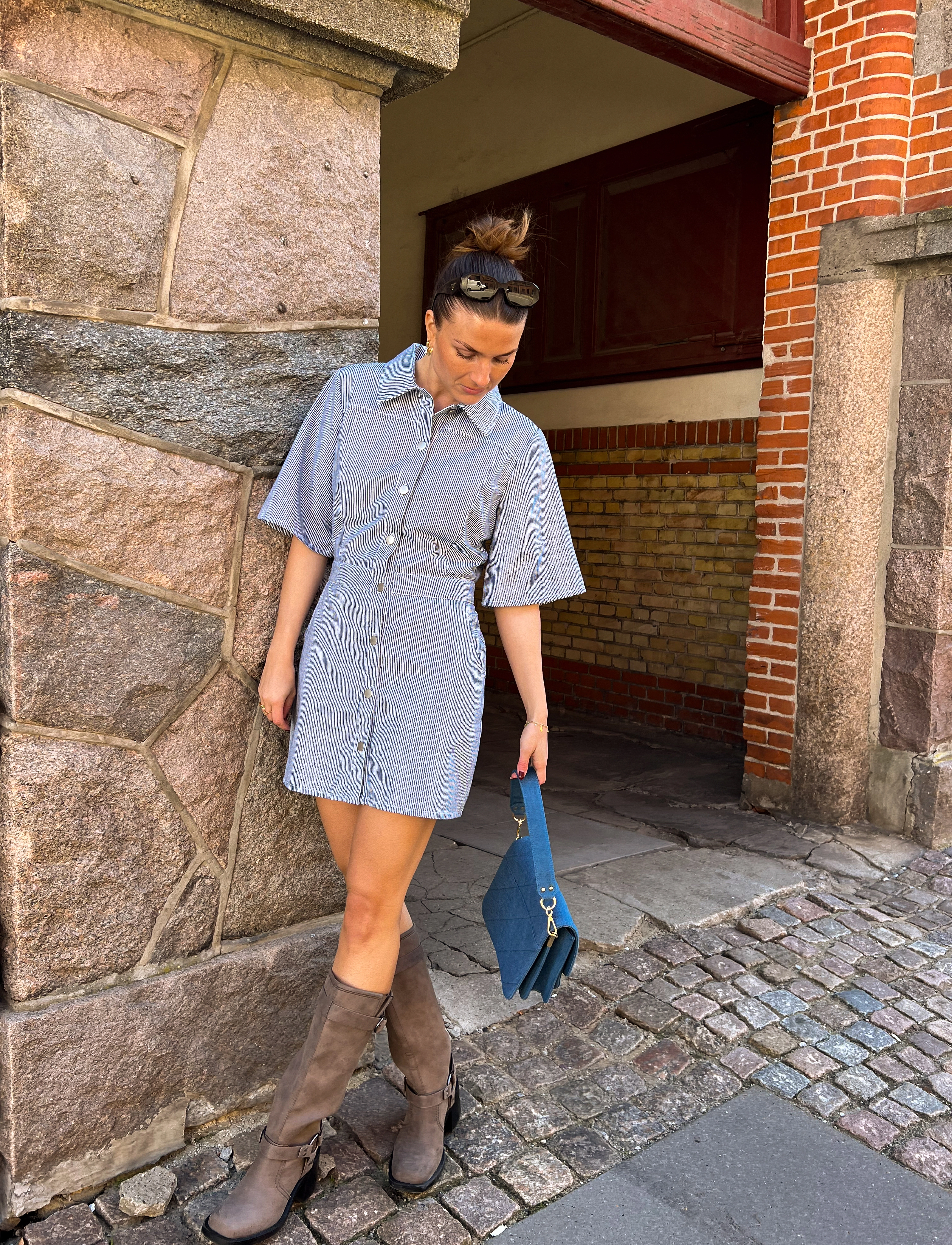 Noella - Benita Dress - hemdkleider - light blue - 5