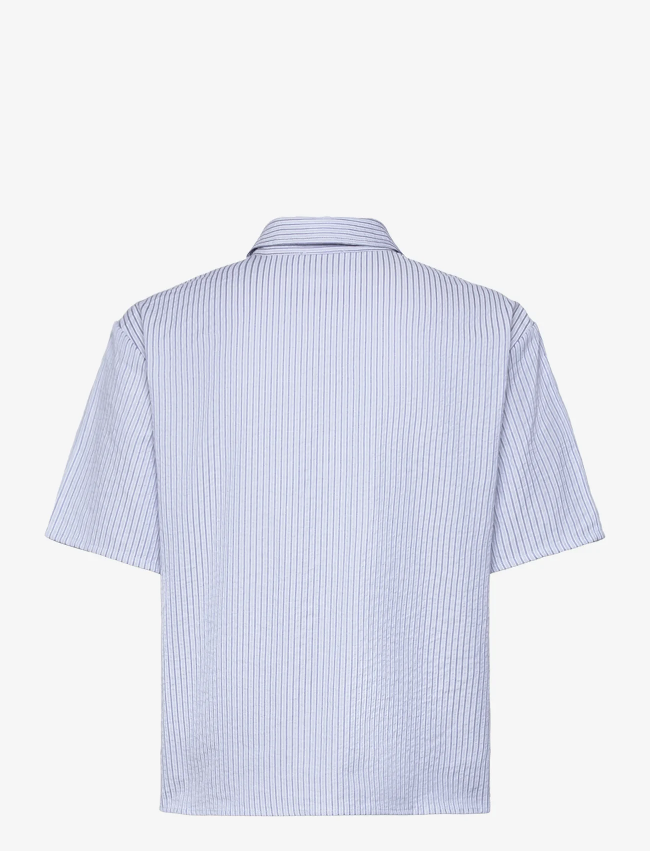 Noella - Rani Shirt - lühikeste varrukatega särgid - light blue stripe - 1