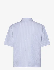 Noella - Rani Shirt - kortärmade skjortor - light blue stripe - 1
