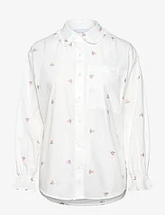 Noella - Roberta Frill Shirt - white embroidery - 0