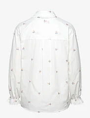 Noella - Roberta Frill Shirt - white embroidery - 1
