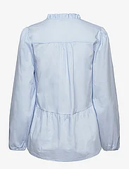 Noella - Matti Blouse Poplin - long-sleeved blouses - light blue - 1