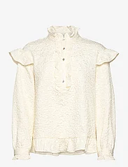 Noella - Reno Ruby Ruffle Blouse - blouses met lange mouwen - cream - 0