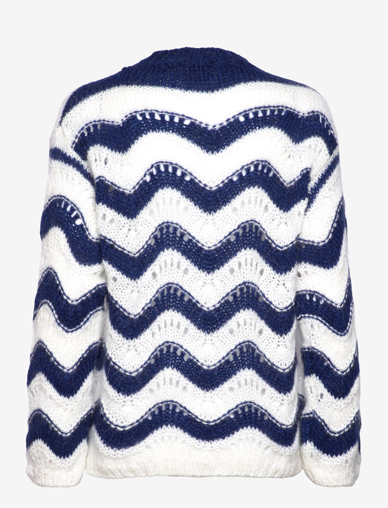 Noella - Panama Knit Jumper - efterårstøj - cream/navy mix - 2