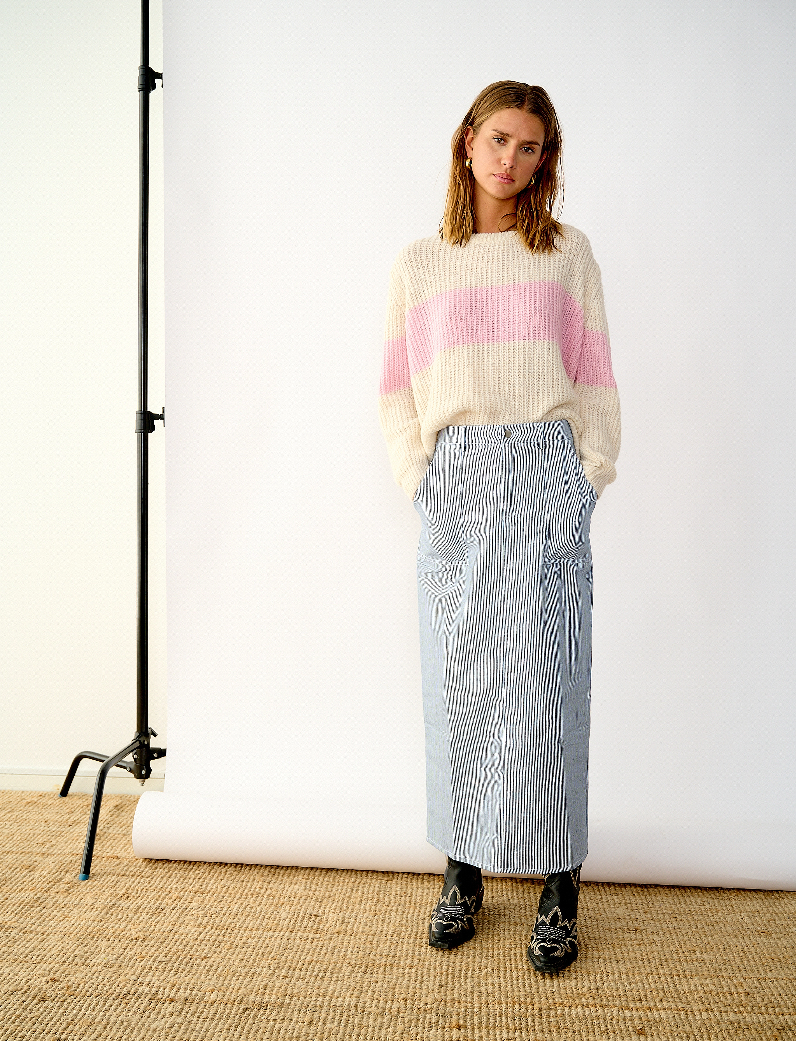 Noella - Benita Skirt - maxi nederdele - light blue - 3