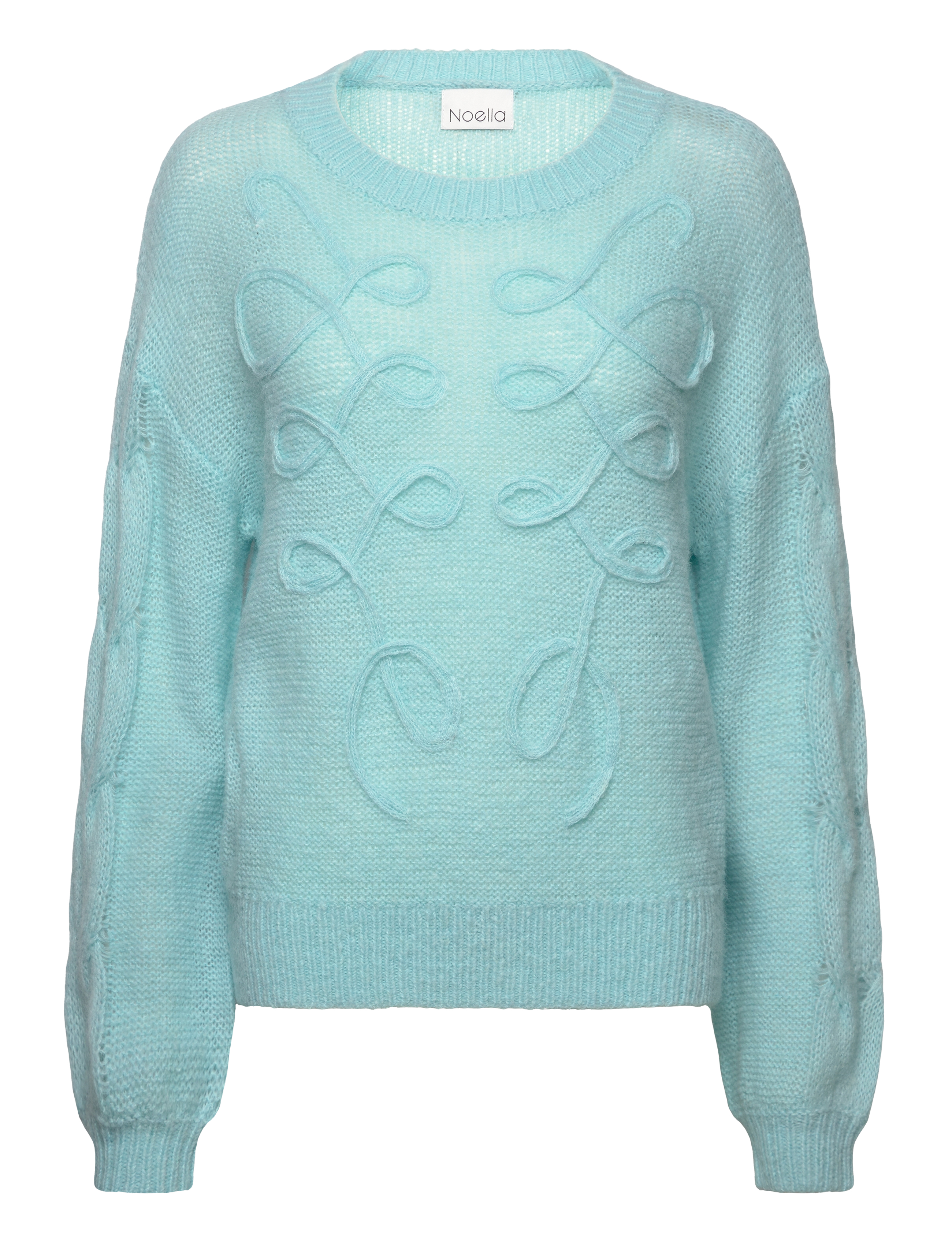 Noella Karessa Knit, S/M, Blue, Strik > Trøjer, Dame