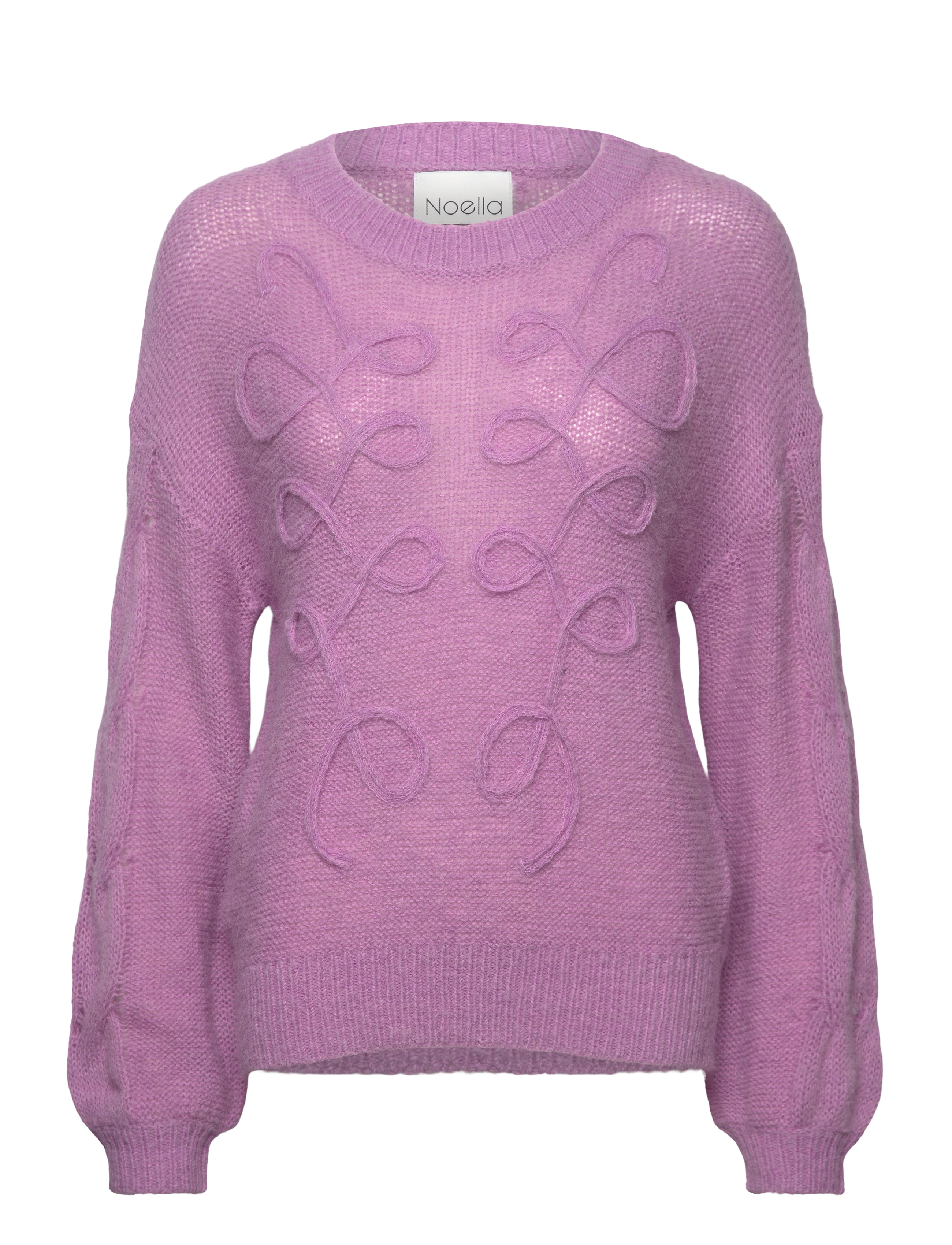 Noella Karessa Knit, L/XL, Pink, Strik > Trøjer, Dame