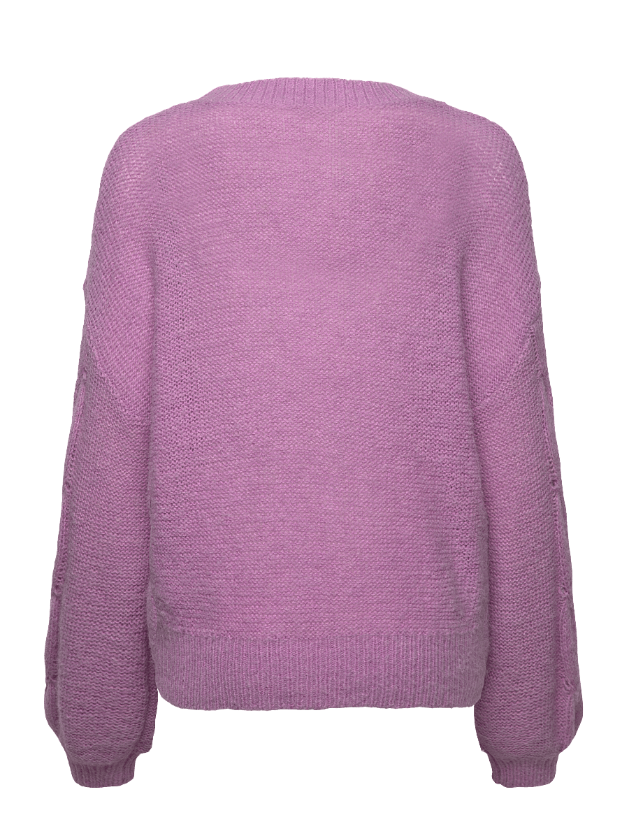 Noella - Karessa Knit - striktrøjer - orchid pink - 1