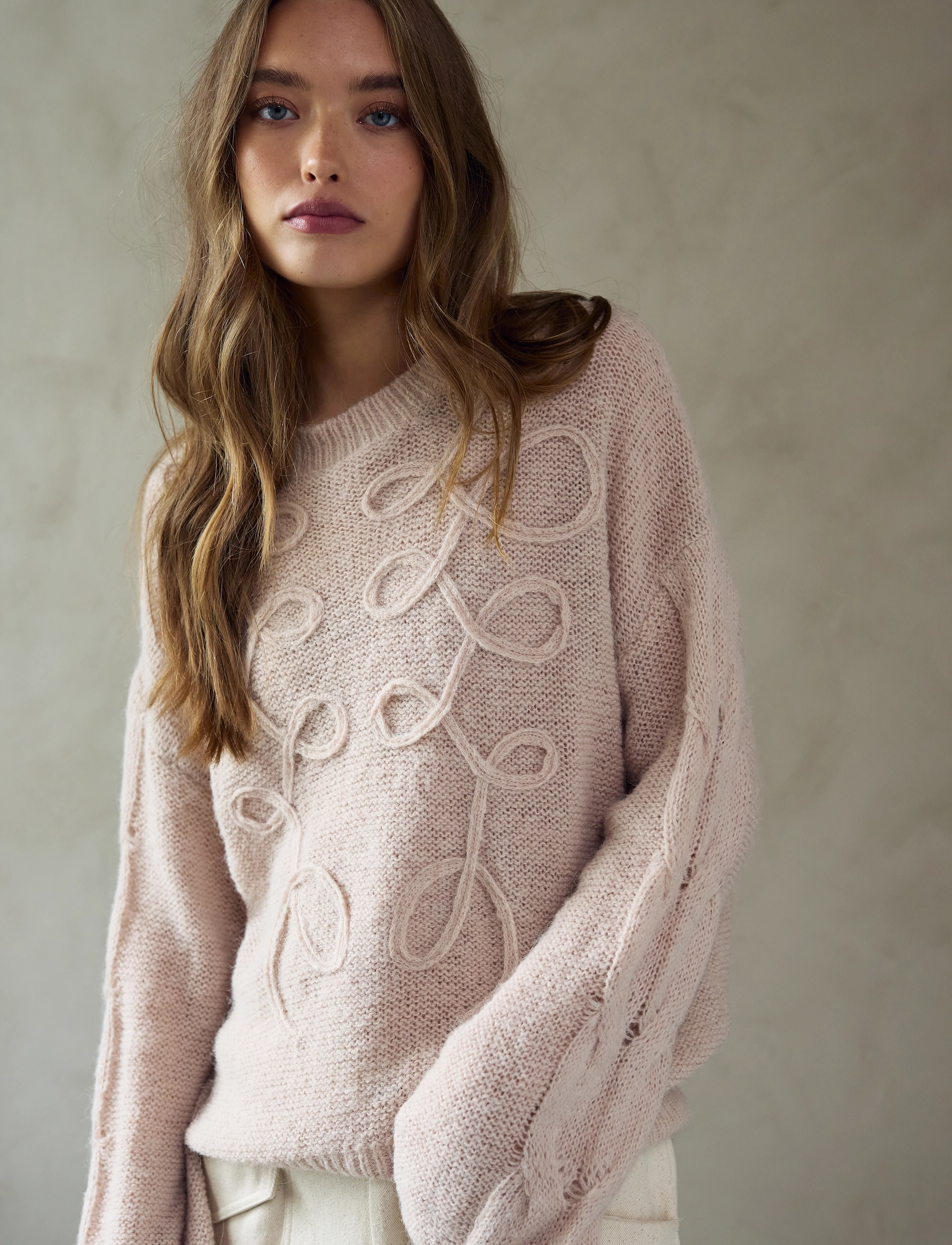 Noella - Karessa Knit - sviitrid - oyster - 2