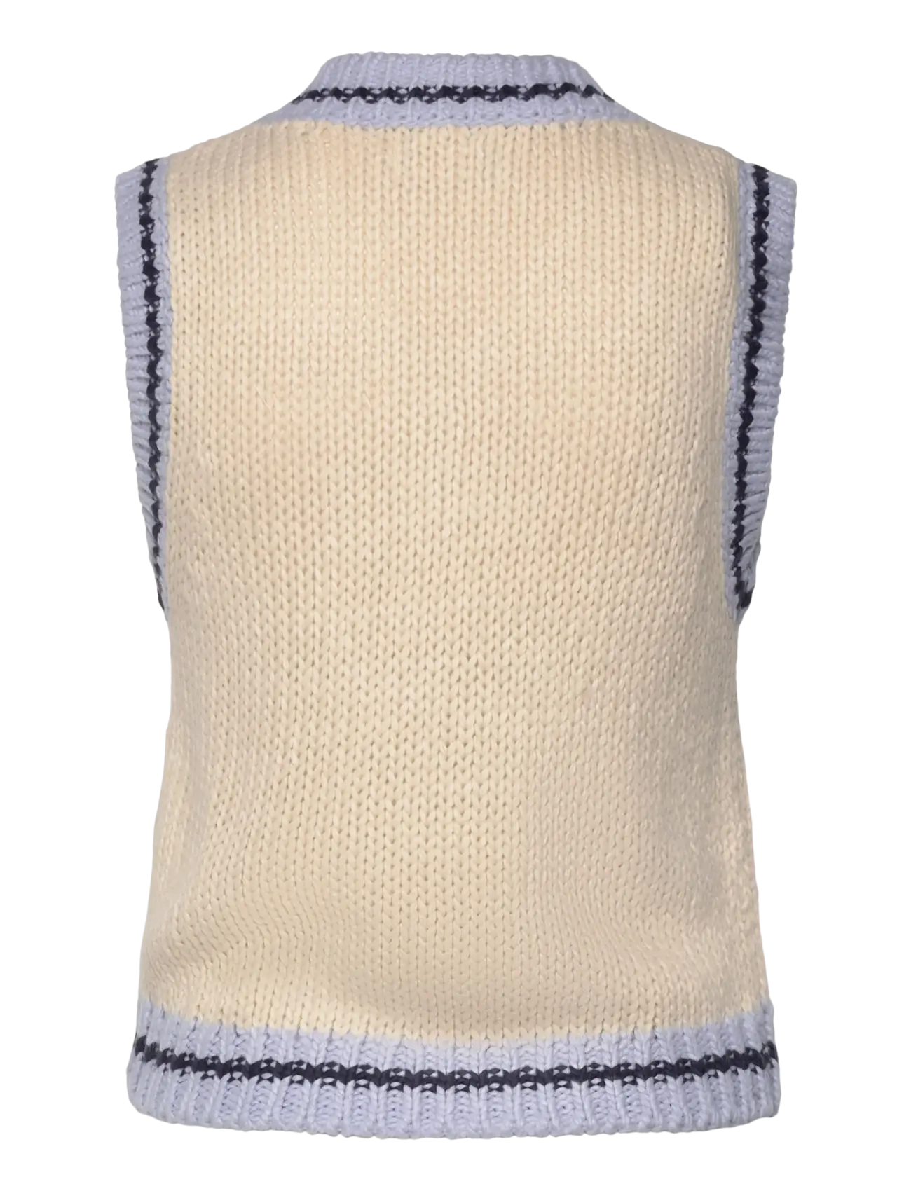 Noella - Kayanna Knit Vest - knitted vests - blue combo - 1
