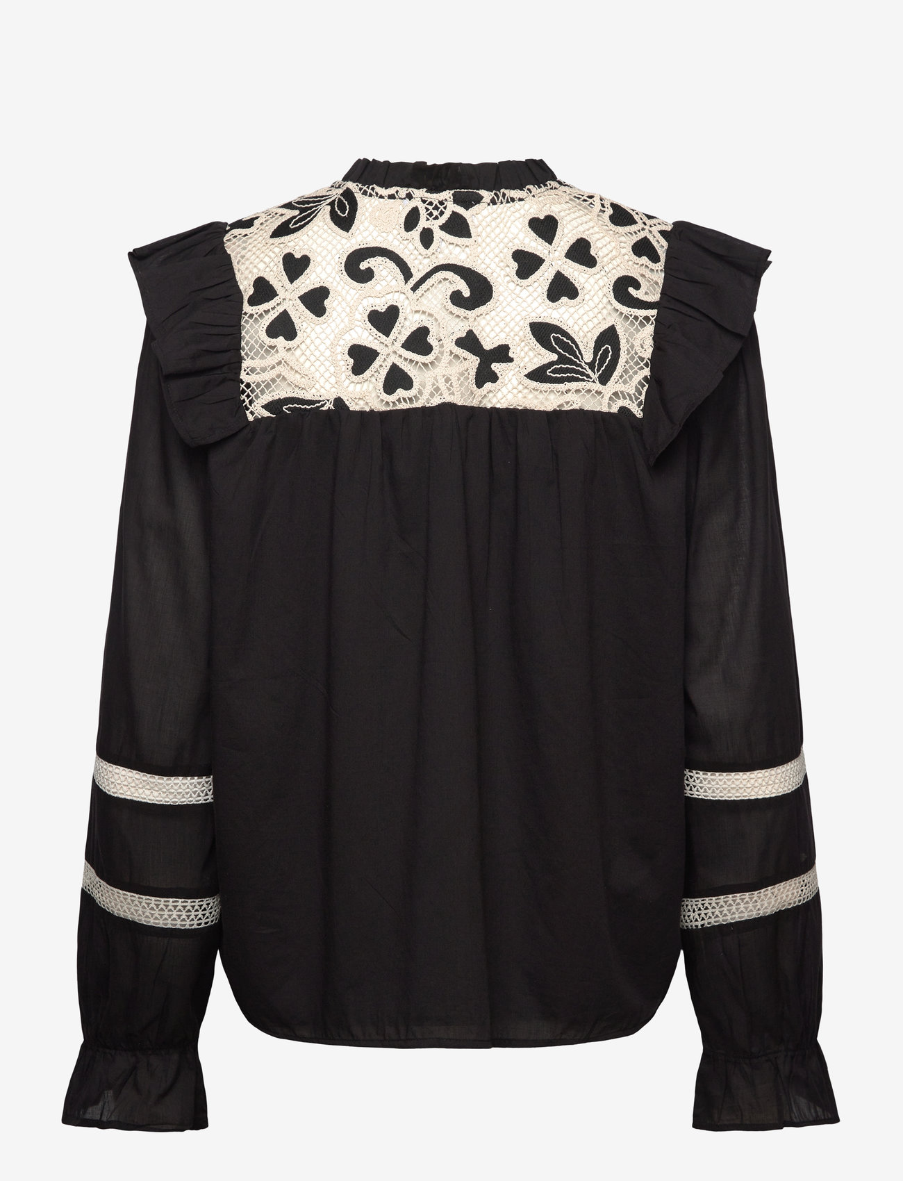 Noella - Salba Blouse - pikkade varrukatega pluusid - black - 2