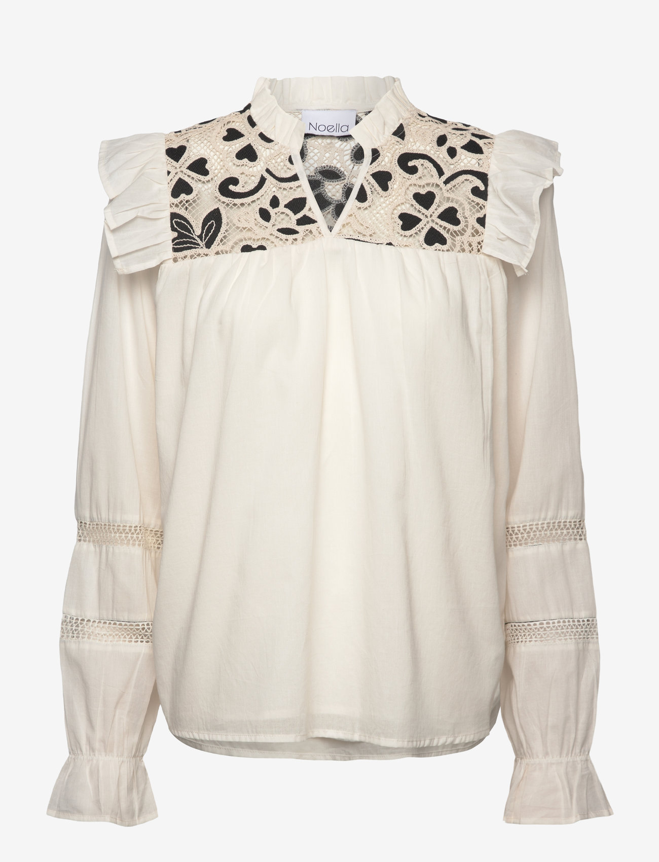 Noella - Salba Blouse - langärmlige blusen - ivory - 0