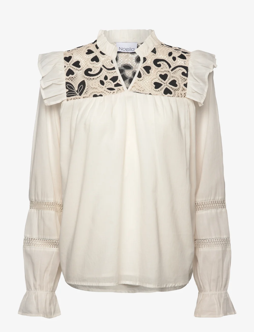 Noella - Salba Blouse - langärmlige blusen - ivory - 0