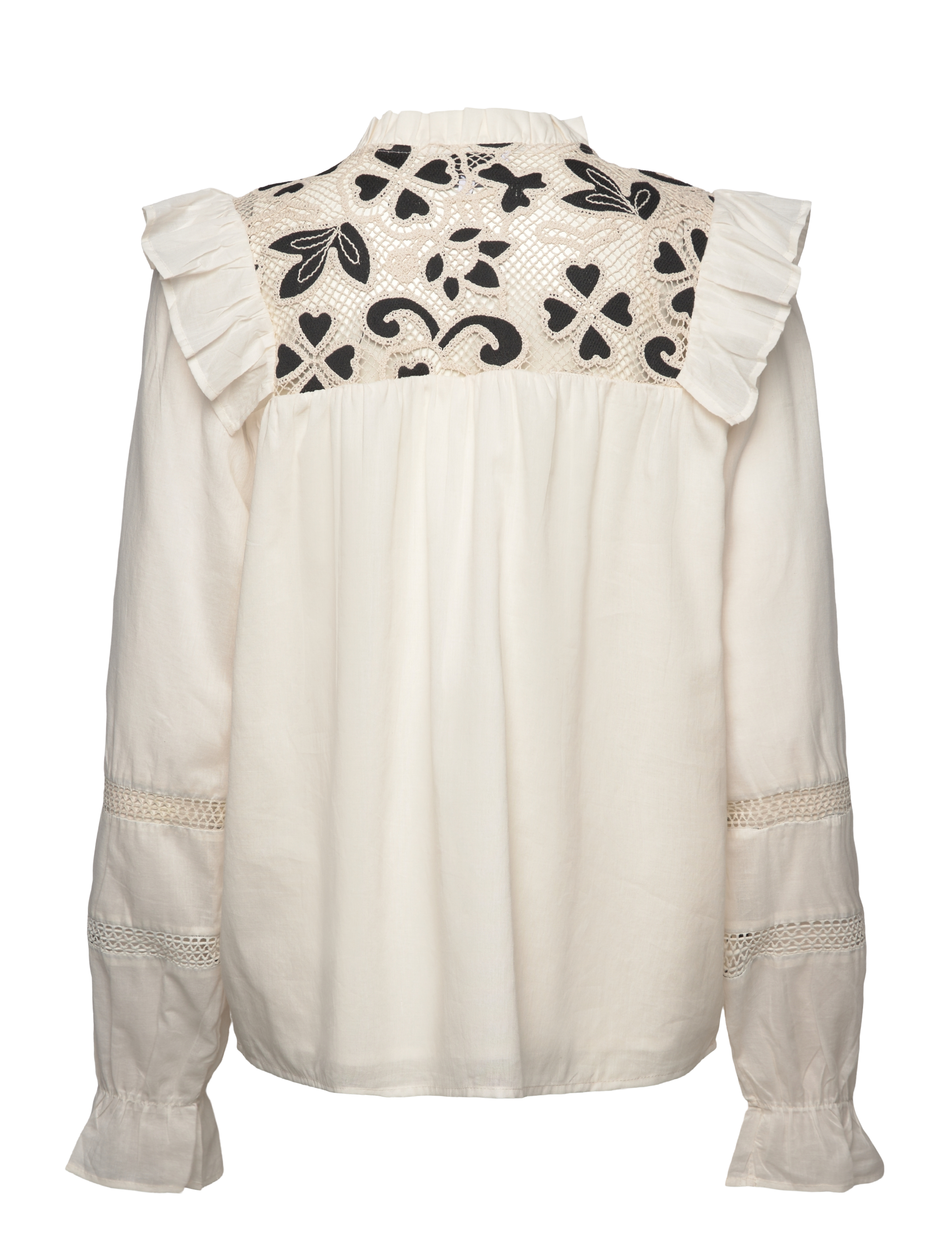 Noella - Salba Blouse - langärmlige blusen - ivory - 1