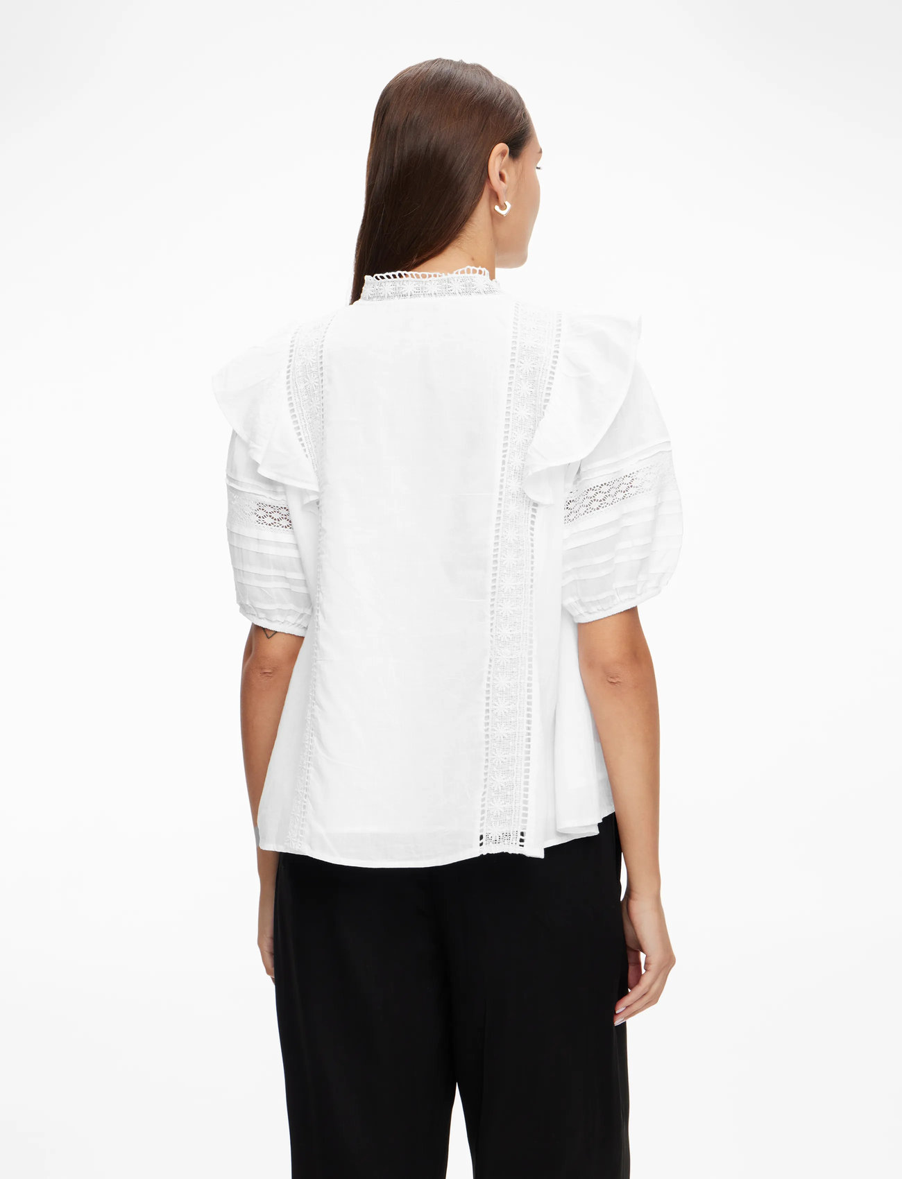 Noella - Keshondra Blouse - lühikeste varrukatega pluusid - white - 4