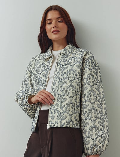 Noella N-Mariam Jacket - Pūkinės ir dygsniuotos striukės - OFFWHITE / cream