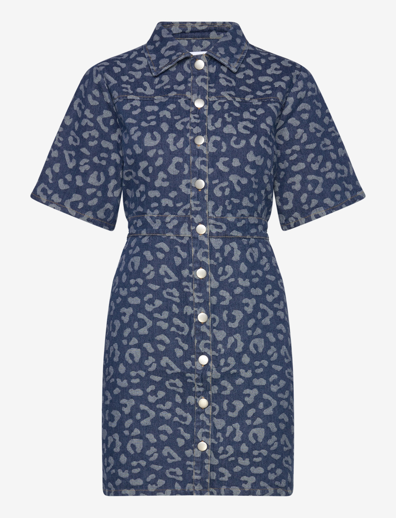 Noella - Benita Dress - shirt dresses - mid blue wash - 1