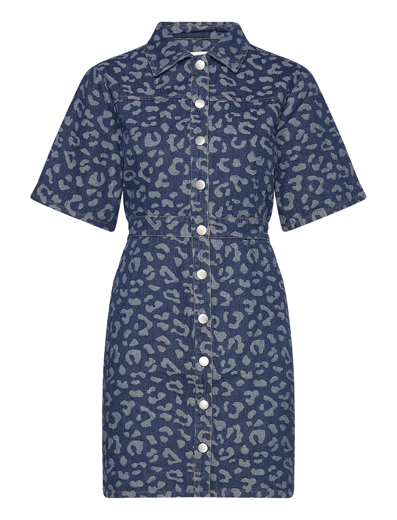 Noella - Benita Dress - shirt dresses - mid blue wash - 1