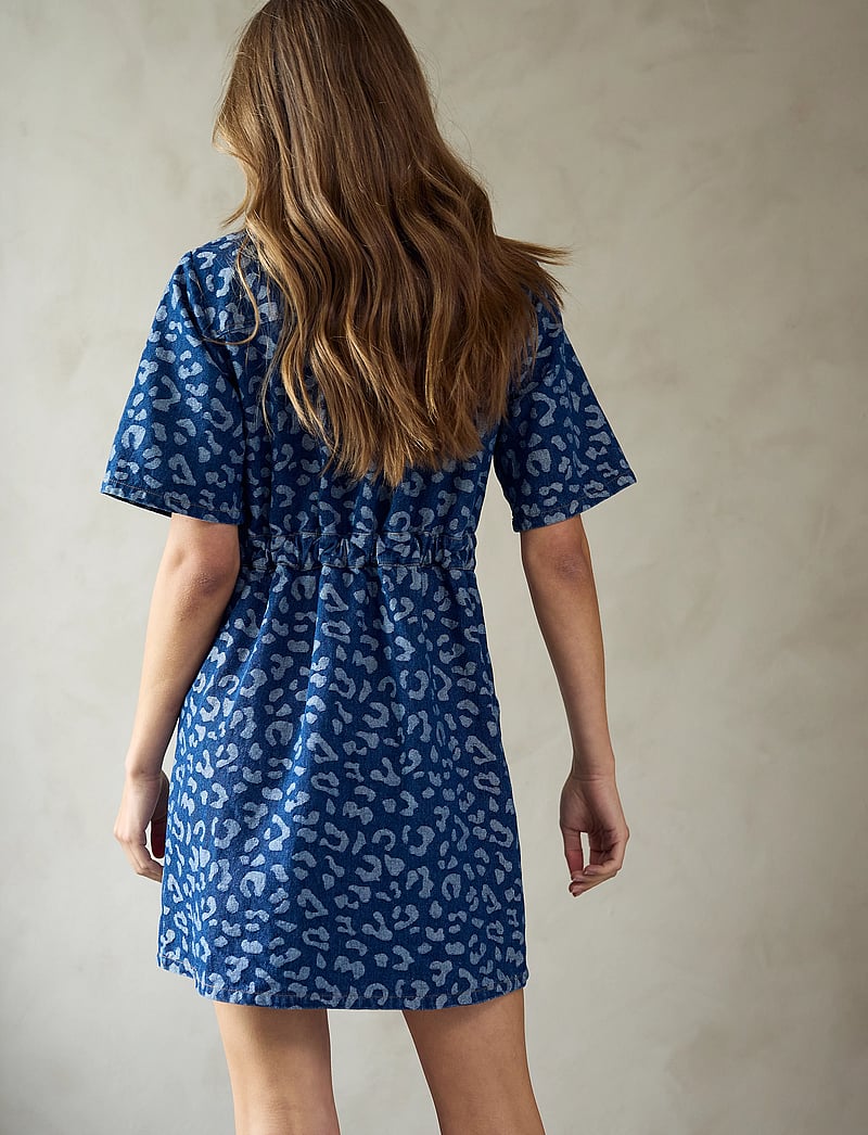 Noella - Benita Dress - shirt dresses - mid blue wash - 3
