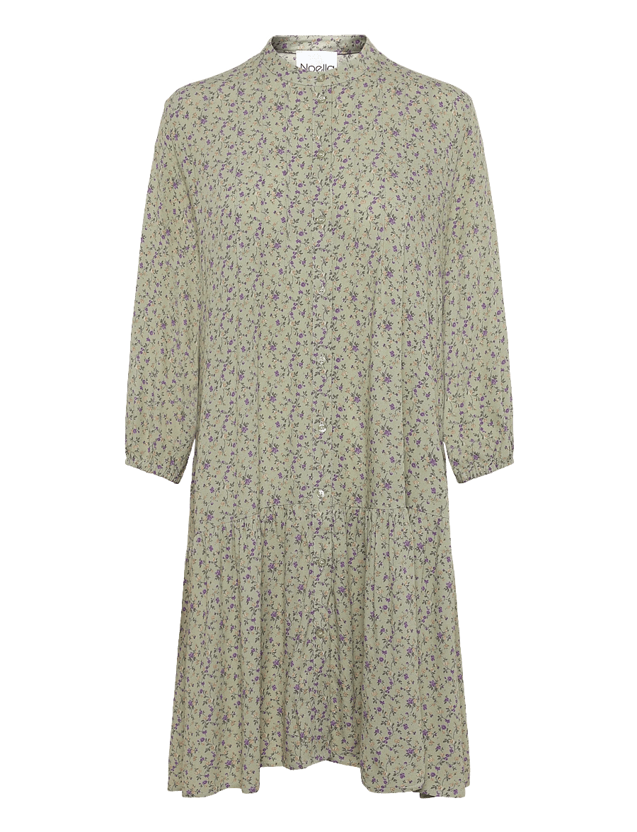 Noella - Imogene Dress - hemdkleider - terrena green print - 0