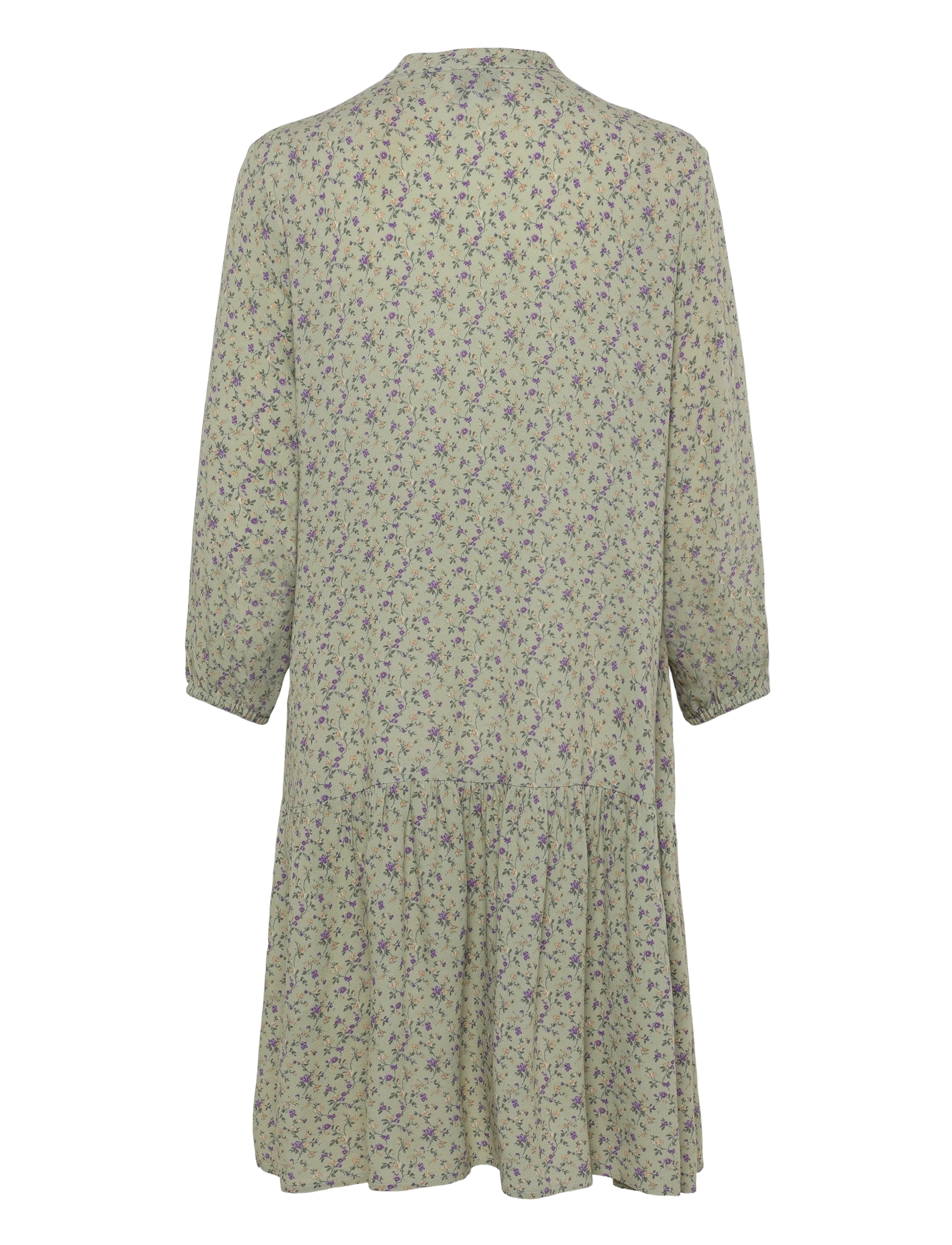 Noella - Imogene Dress - skjortklänningar - terrena green print - 1