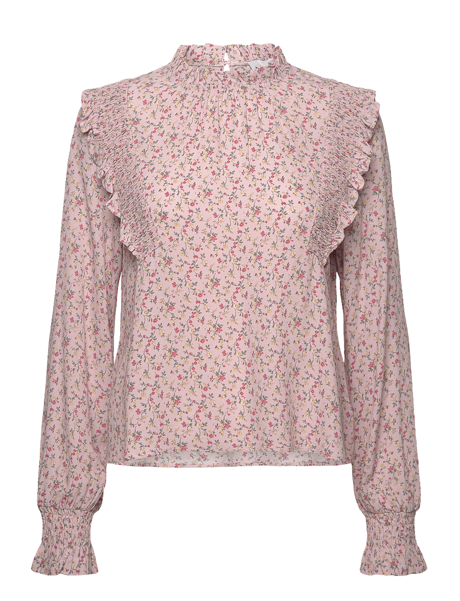 Noella - Ruth Blouse - langærmede bluser - terrena blush print - 0
